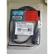 Eaton P004-003-13A 3FT POWER EXTENSION CORD 16AWG 13A C14 TO C13 COMPUTER CABLE