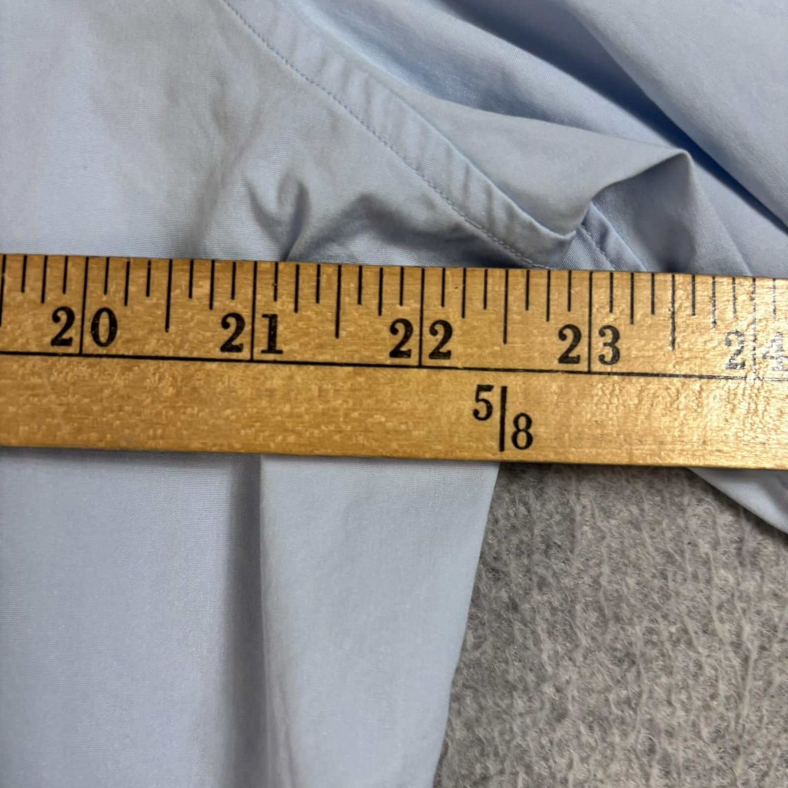 Theory Shirt Women 2XL Light Blue Stretch Button … - image 6