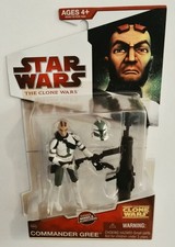 STAR WARS THE CLONE WARS CW09 COMMANDER GREE 3.75 ACTION FIGURE FAST SHIPPING