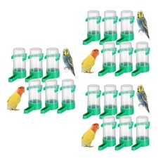 3 Pack Bird Drinking Fountain Indoor Cage Parrot Feeder No Mess for