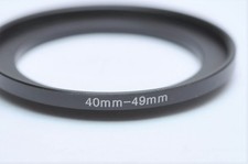 40mm-49mm Metal Lens Adapter Step Up Filter Ring 40-49