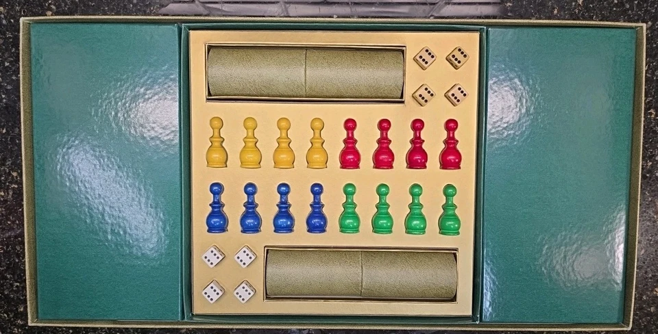 Parcheesi A Backgammon Game Of India No. 5 1968 Selchow & Righter USA Complete  - Image 2 of 4