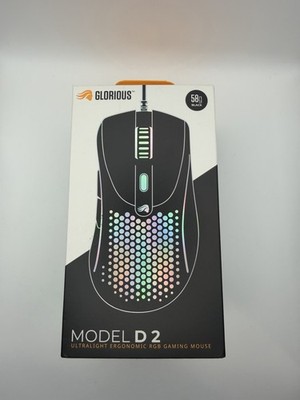 Glorious Model D 2 PC Wired Gaming Mouse RGB Black
