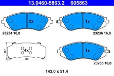 Kits de frein Daewoo LACETTI