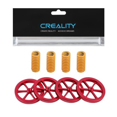 Official Creality 4Pcs Metal Leveling Nuts and 4Pcs Springs Upgraded Set  Ender