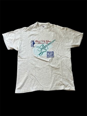 Bourbon Street Blues And Boogie Bar T-shirt Size XL Vintage 1998 Y2K Music City