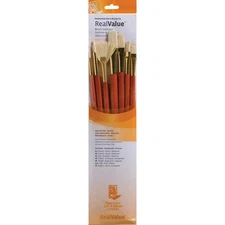 Princeton Artist Brush Natural Bristle Real Value Brush Set-7/Pkg