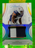 #18/25 2023 2-CLR PATCH RC Derick Hall FLAWLESS Silver DE/LB SEAHAWKS AUBURN