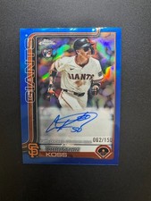 Christian Koss RC Auto 2025 Topps Chrome Update  #AC-CK Blue Refractor /150