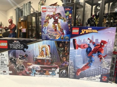 LEGO  MARVEL SPIDER-MAN 76307 IRON MAN MECH 76213 WAKANDA FOREVER FREE SHIPPING