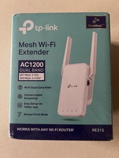 TP-Link RE315 AC1200 Dual Band WiFi Extender, 1600sqft Range, White 5GHz/2.4GHz