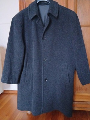 Ital. grauer Herren-Kurzmantel UMBERTO ROSETTI;  gerader Schnitt Gr.M/L, wie neu