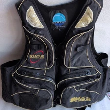 Status Sunline Fishing Vest XL Black Used