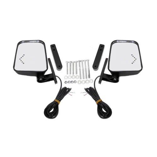 Ciferri Safety L.E.D. Side Mirror, pair, Golf Cart *Open Box*