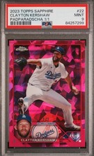2023 Topps Chrome Sapphire Edition - Clayton Kershaw #22 Padparadscha /1