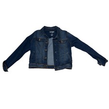 Cat Jack Girls Long Sleeve Medium Wash Denim Jacket Blue Size XL 14/16
