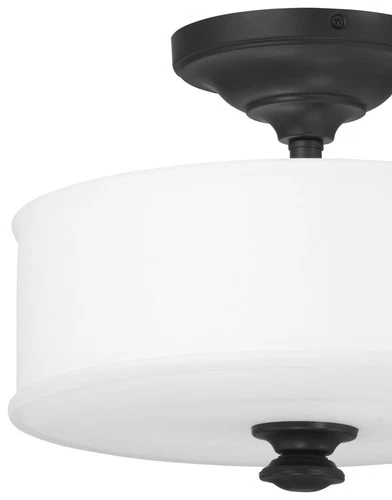 Minka Lavery 4172 Harbour Point 2 Light 14"W Semi-Flush Ceiling - Nickel - Picture 6 of 12