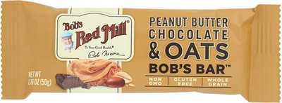 Bob'S Red Mill Bar Peanut Butter Chocolate & Oats Protein Snack 1.76 Oz