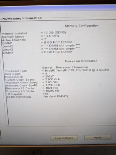 Dell Precision T3600 Xeon E5-1620 3.6GHZ | 16 Gb RAM | 250GB SSD I 1TB HDD - Picture 4 of 4