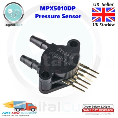 NXP MPX5010DP Differential Drucksensor, 450 Mv / Kpa , 0 - 10 Kpa - Arduino Pi