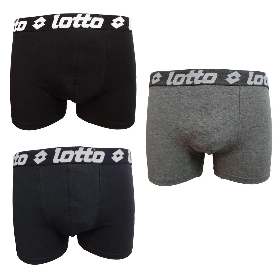 6 boxer uomo cotone bielastico LOTTO underwear art. LB1000