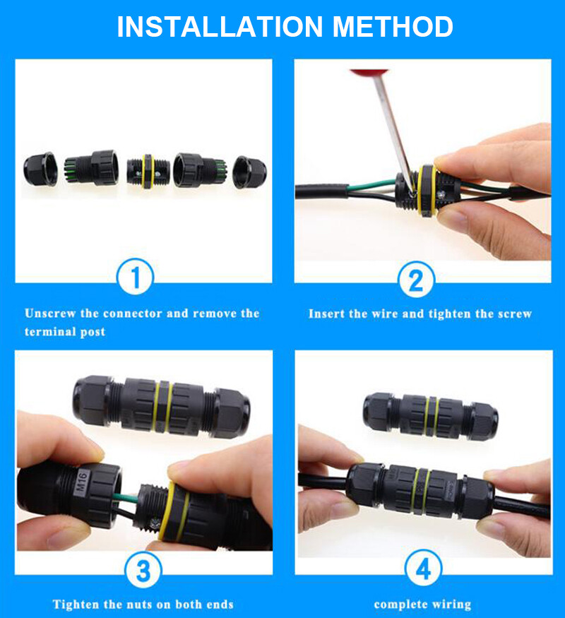 M20 IP68 Waterproof Outdoor Joint Cable Connector Junction Box Seal 2/3