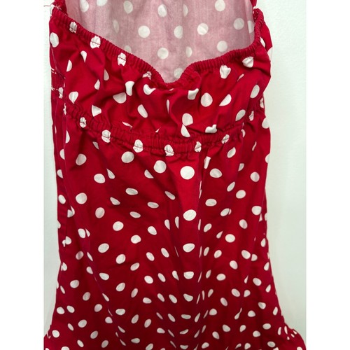 Gymboree Dress Girls Size 9 Kids Sleeveless Sundress Red White Halter Polka Dots - Picture 8 of 9