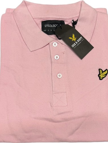 LYLE AND SCOTT SHORT SLEEVE SOLID COLLAR SIGNATURE LOGO POLO SHIRT - Picture 5 of 9
