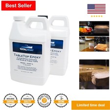 Versatile Table Top Epoxy Resin Kit - Ultra Clear High-Gloss Coating - 1 Gallon