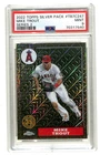 2022 Topps Silver Pick Chrome Mike Trout 1987 35th Anniversary card PSA 9 Angels