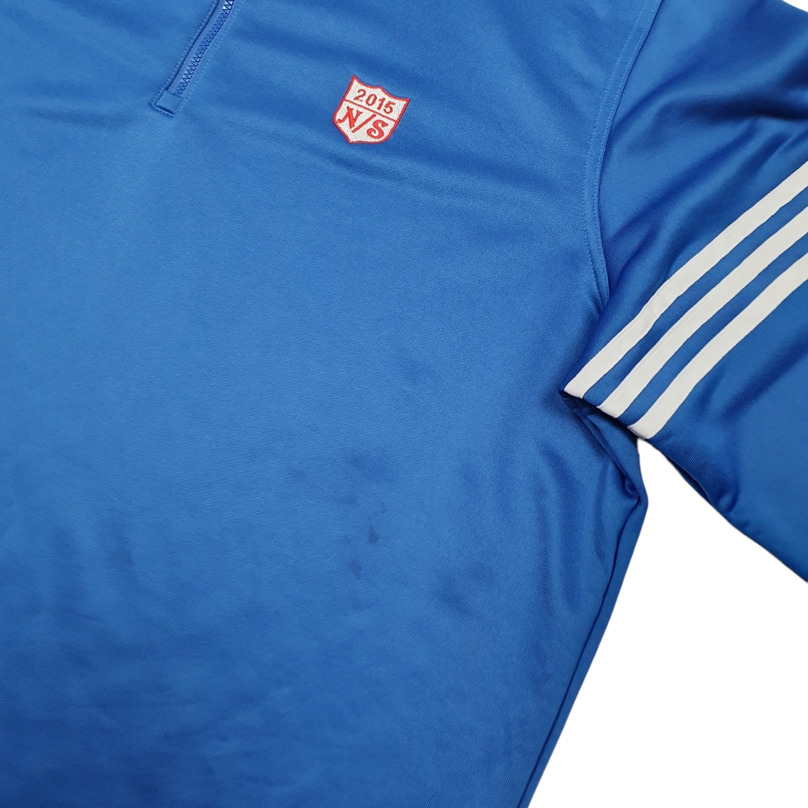 ADIDAS 1/4 Quarter Zip Climacool Polyester Jumper Sweatshirt Mens XL image 3