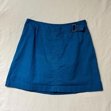 Blue Golf Tennis Skort Skirt Women 10 Stretch Casual Hidden Shorts Spring Preppy