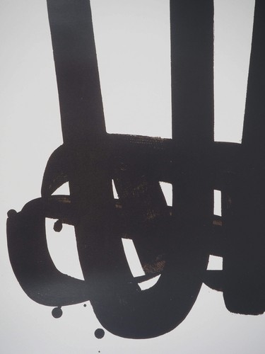 Pierre SOULAGES : Lithographie n°29 - Affiche originale signée - Imagen 3 de 6