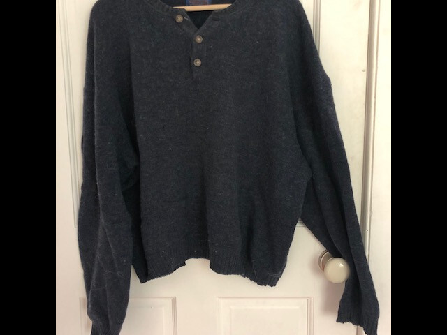 Pendleton Sweater- Wool, Dark Blue, lovely sweate… - image 3