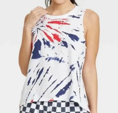NWT Red White Blue Graphic Athletic Fit Tank Top Grayson Threads Size XXL