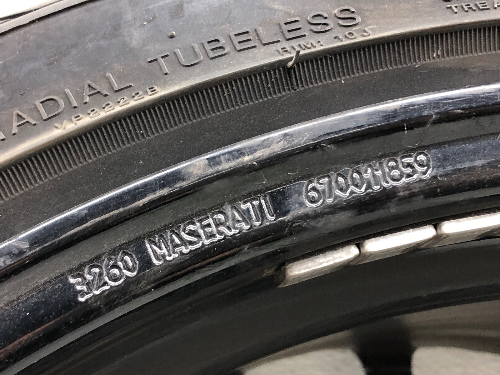 2014-2020 MASERATI QUATTROPORTE REAR TITANO WHEEL RIM W/ TIRE 10.5X21 OEM #NOTES