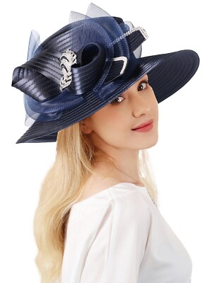 Nave Satin Cloth Church Hat Female Fascinator Formal Dress Hat For Women Ladies | eBay Nave Satin Cloth Church Hat Female Fascinator Formal Dress Hat For Women Ladies | eBay