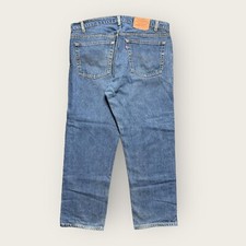 Vintage Levis 505 0217 Denim Blue Jean Made In USA Mens Size 42 x 30
