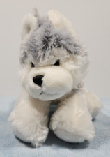 Webkinz Husky Dog 8" HM120 Plush Stuffed White Gray Puppy Ganz No Code Soft Toy