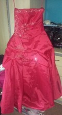 Beautiful size 16+ poppy red prom dress for larger breasts