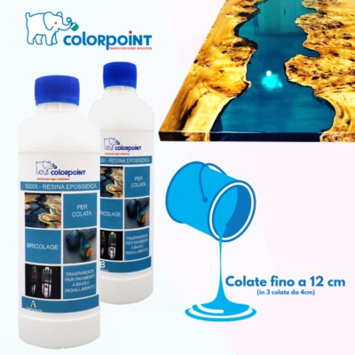 RESINA EPOSSIDICA TRASPARENTE - 4KRISTAL COLATA A+B 160g FAI DA TE E BRICOLAGE