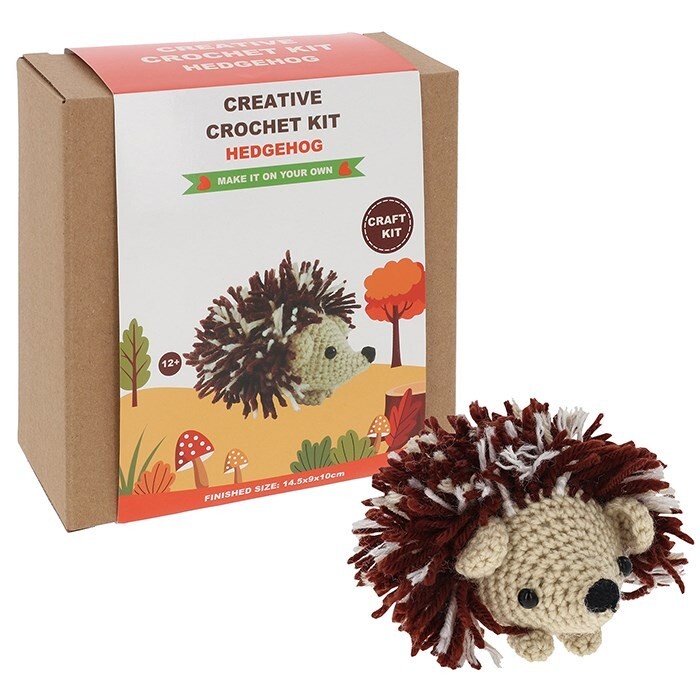 Creative Crochet Kit, Hedgehog, Gifts, Hobbies, Birthdays, Christmas 353104
