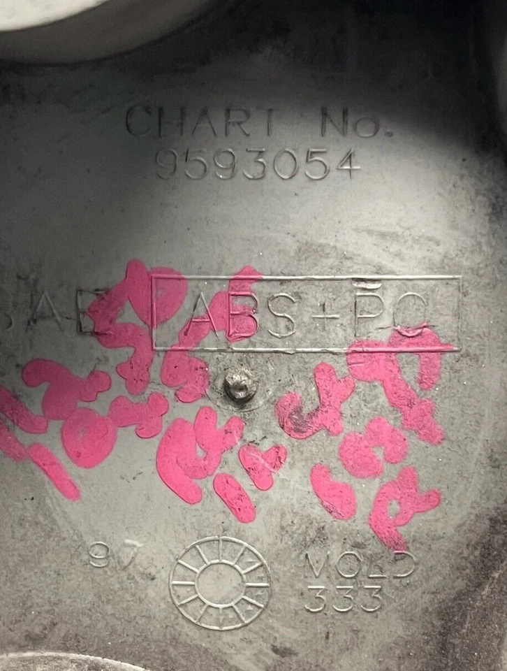 98 99 00 01 02 03 OLDSMOBILE INTRIGUE SILHOUETTE OEM CENTER HUB CAP 6030 9593054 Foto 4 de 4