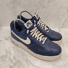 Nike Air Force 1 Womens Kids Trainers Blue Leather UK 6.5 EU 39 CJ0952-400 AF1