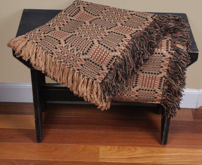Primitive Farmhouse Trenton Jacquard Afghan 50'' x 60''