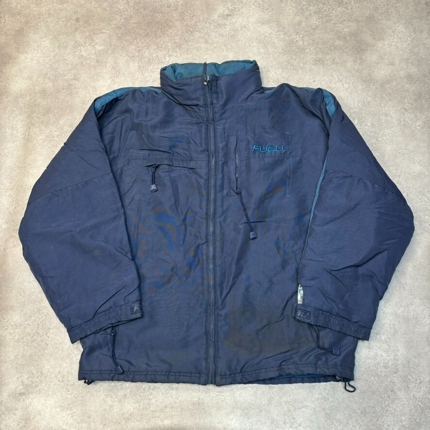 SACAI X NIKE FUBU Impermeabile Uomo Grande Y2K Hip Hop Endurance Giacca Foderata in Pile Navy