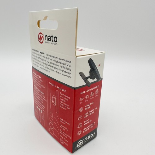 Nato Smart Mount XL Magnetic Phone & Tablet Holder for Vehicles, Home, Office - Photo 4 sur 4