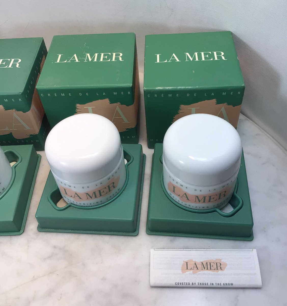 Lot Of 4 LA MER De La Mer Moisturizing Cream 2 Oz 60 Ml Empty Jar
