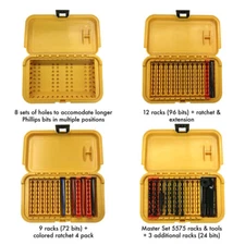 Chapman 5580C YELLOW 104 Bit Screwdriver Replacement Case USA Made MFG DIRECT