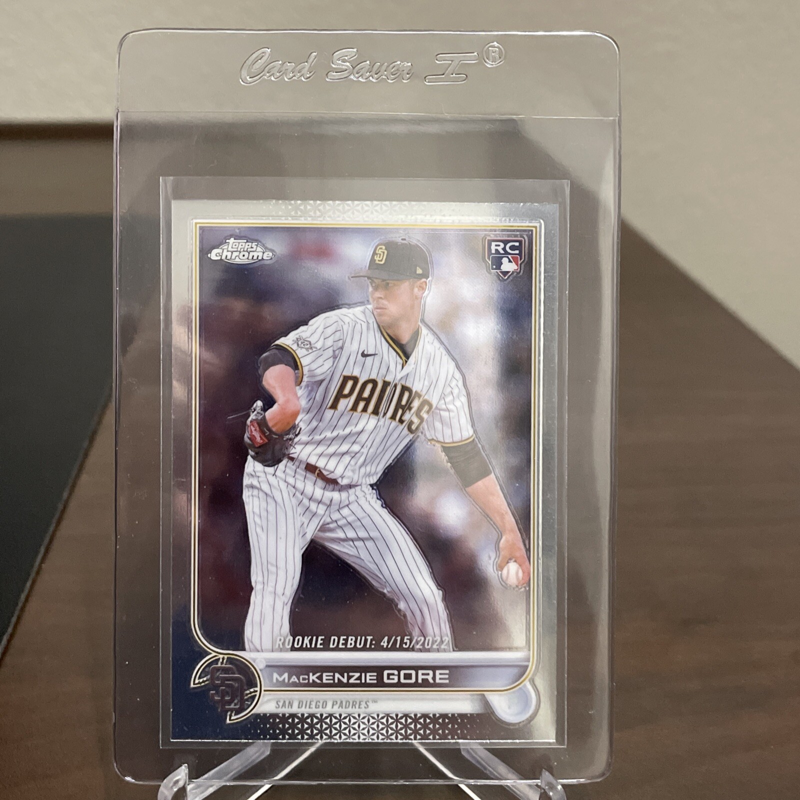 2022 MacKenzie Gore Topps Chrome Update Silver Rookie Debut RC Padres #USC19